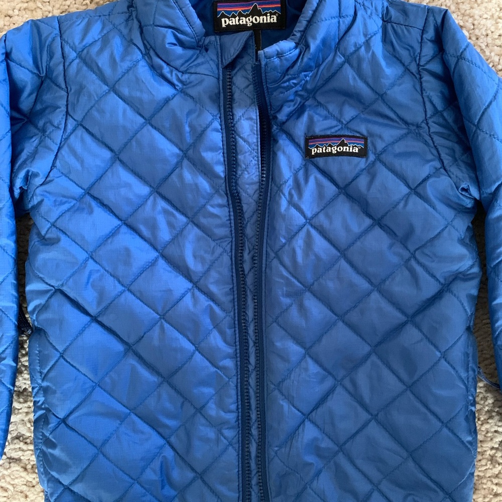 Patagonia Quilted Blue Jacket
